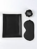 SilkSilky UK 19Momme Pure Silk Pillowcase Set Black 003