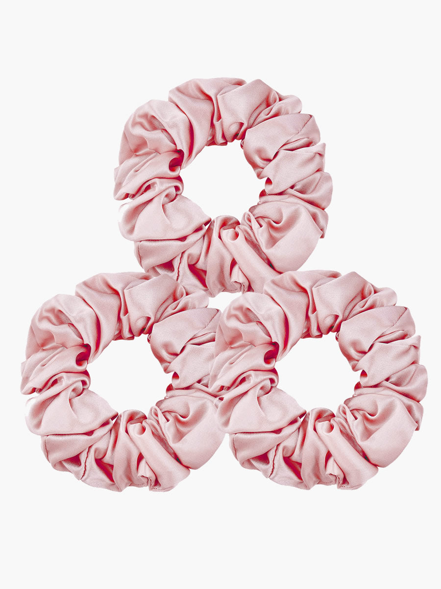 SilkSilky-UK 19Momme Pure Silk Scrunchie LightPink 003