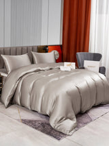 [Gray] SilkSilky-UK 22Momme Pure Silk Bedding Set 002,