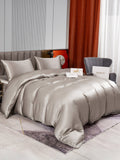 SilkSilky UK 22Momme Pure Silk Bedding Set Gray 002