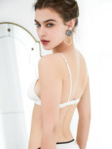 [White] SilkSilky-UK Silk Jersey Bra 002