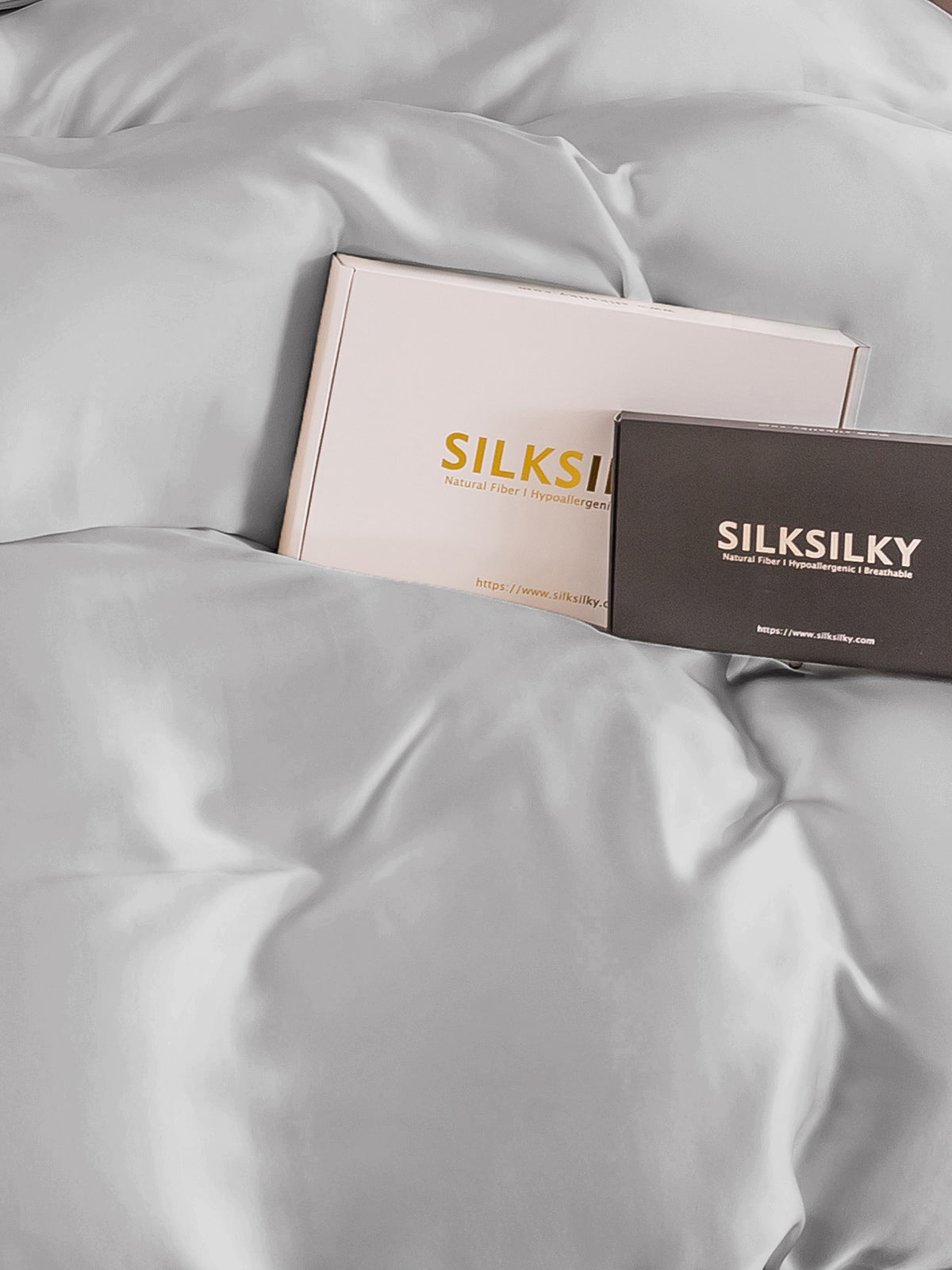 [Silver] SilkSilky-UK 25Momme Pure Silk Duvet Cover 003