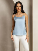 [Grayish Blue] SilkSilky-UK Spaghetti Strap Camisole 001