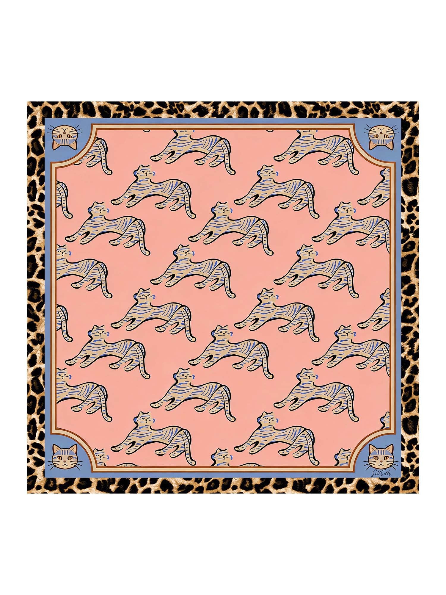 [Pink Cat] SilkSilky-UK Scarf 001