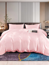 [Pink] SilkSilky-UK 22Momme Pure Silk Bedding Set 001,