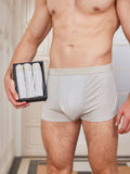 SilkSilky UK Silk Knitted Mens Underwear Gray 001