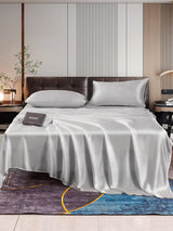 [Silver] SilkSilky-UK 22Momme Pure Silk Bedding Set 001,