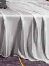 [Silver] SilkSilky-UK 25Momme Pure Silk Bedding Set 005