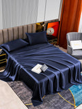 SilkSilky UK 22Momme Pure Silk Bedding Set DarkBlue 002