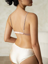 [Pale Mauve] SilkSilky-UK Silk Jersey Bra 002