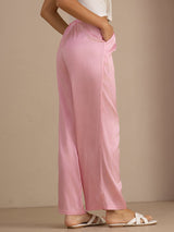 [Pink Pinstripe] SilkSilky-UK Womens Pants 002