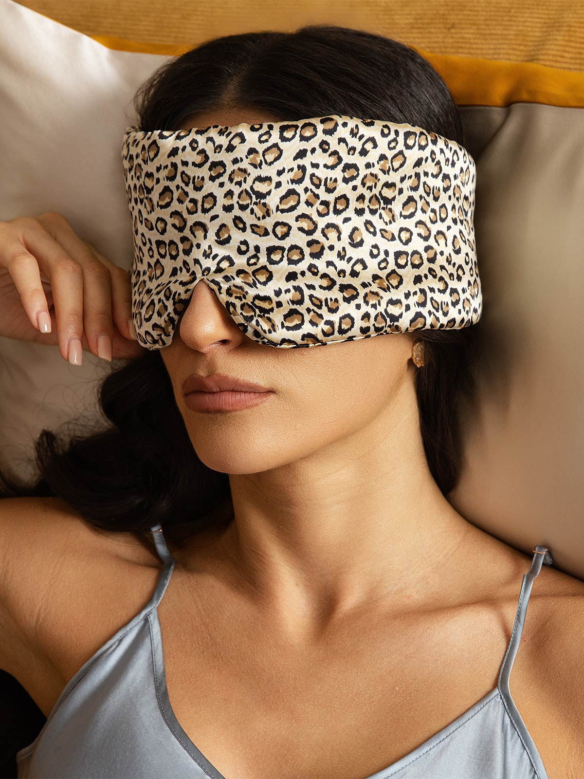 [Leopard] SilkSilky-UK 19Momme Pure Silk Eye Mask 004