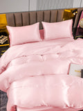 SilkSilky UK 22Momme Pure Silk Bedding Set Pink 005