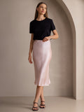 SilkSilky-UK 19Momme Pure Silk Skirt LightPink 003