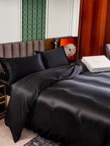 [Black] SilkSilky-UK 25Momme Bed Linen Set 006