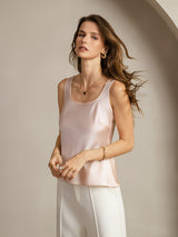 [Pink] SilkSilky-UK Sleeveless Camisole 006