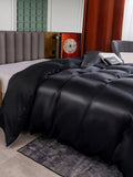 SilkSilky UK 25Momme Pure Silk Duvet Cover Black 002