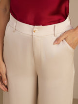 [Beige] SilkSilky-UK Womens Pants 004