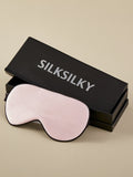 SilkSilky UK 19Momme Pure Silk Eye Mask Pink 001