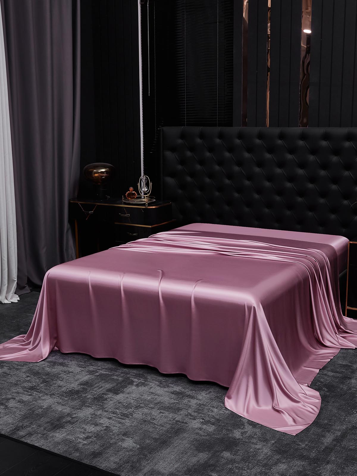 [Mauve Orchid] SilkSilky-UK 22Momme Pure Silk Sheet 002