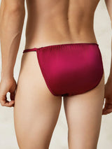 [Wine] SilkSilky-UK Pure Silk Men's Underwear 002