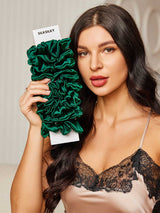 [Dark Green] SilkSilky-UK Scrunchie 001