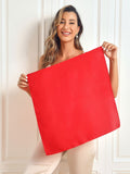 SilkSilky UK Pure Silk Scarf Red 002