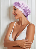 SilkSilky UK Pure Silk Sleep Cap Lavender 003