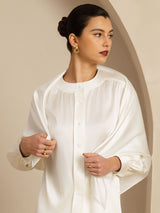 [White] SilkSilky-UK Scarf 002