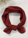 SilkSilky UK Pure Silk Scarf Red 003