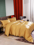 SilkSilky UK 25Momme Pure Silk Bedding Set Champagne 004