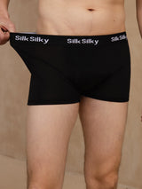 [Black] SilkSilky-UK 100% Silk Jersey Mens Underwear 003