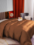 SilkSilky UK 22Momme Pure Silk Duvet Cover Coffee 004