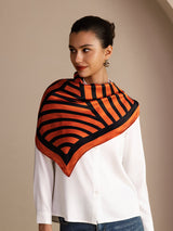 [Orange Arcs] SilkSilky-UK Scarf 004