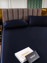 [Dark Blue] SilkSilky-UK 25Momme Bed Linen Set 005