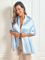 [Light Blue] SilkSilky-UK Scarf 006