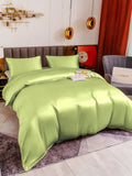 SilkSilky UK 19Momme Pure Silk Bedding Set MintGreen 003