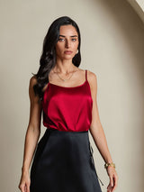 [Wine] SilkSilky-UK Spaghetti Strap Camisole 004
