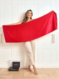 SilkSilky UK Pure Silk Scarf Red 002