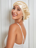 SilkSilky UK Pure Silk Sleep Cap Champagne 001