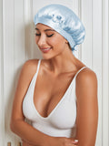 SilkSilky UK Pure Silk Sleep Cap LightBlue 003