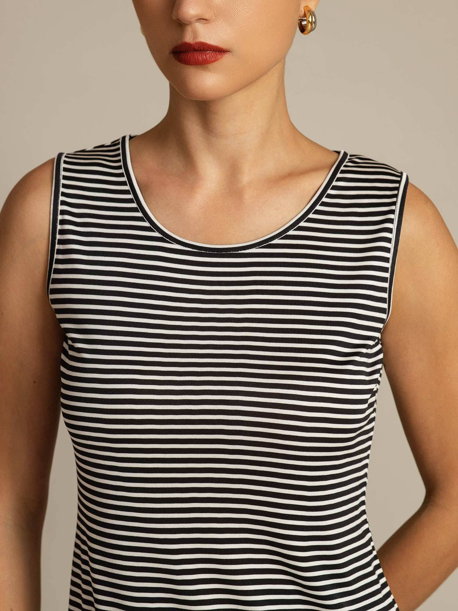 [WhiteStripe] SilkSilky-UK Pure Silk Crew Camisole 004