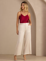 [Wine] SilkSilky-UK Spaghetti Strap V Neck Camisole 007