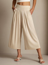 [Beige] SilkSilky-UK 19Momme Silk Womens Pants 001