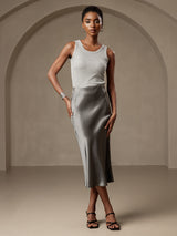 [Dark Gray] SilkSilky-UK Skirt 003