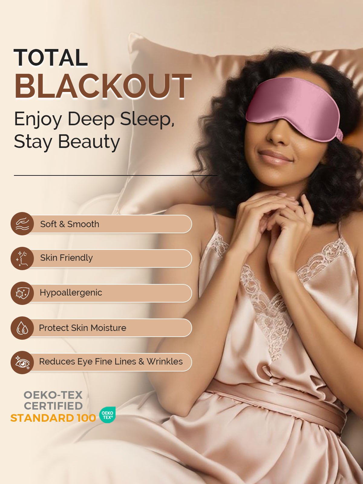 [Pale Mauve] SilkSilky-UK 22Momme Pure Silk Eye Mask 005