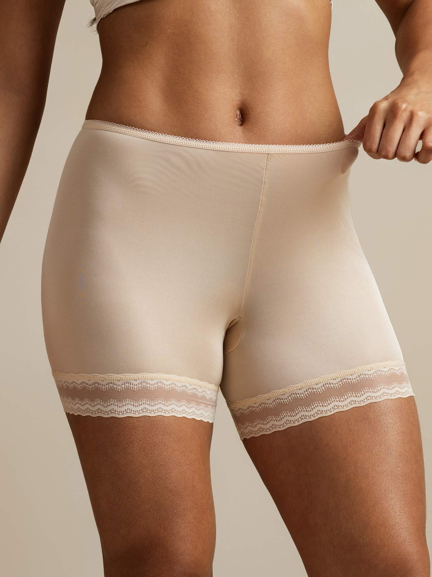 [Beige] SilkSilky-UK Pure Silk Panty 006,