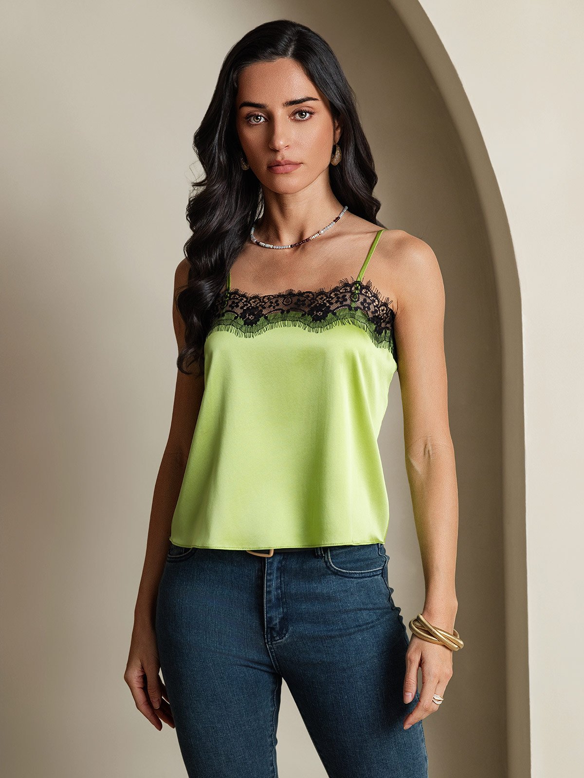 SilkSilky-UK 19Momme Silk Camisoles MintGreen 001