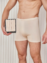 [Beige] SilkSilky-UK 100% Silk Jersey Men's Underwear 003