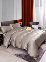 [Gray] SilkSilky-UK 22Momme Pure Silk Bedding Set 004,